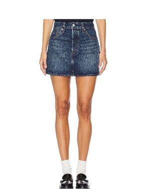 Levi's Classic Blue Denim Mini Skirt